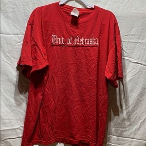 University of Nebraska red T-shirt SANTEE gold